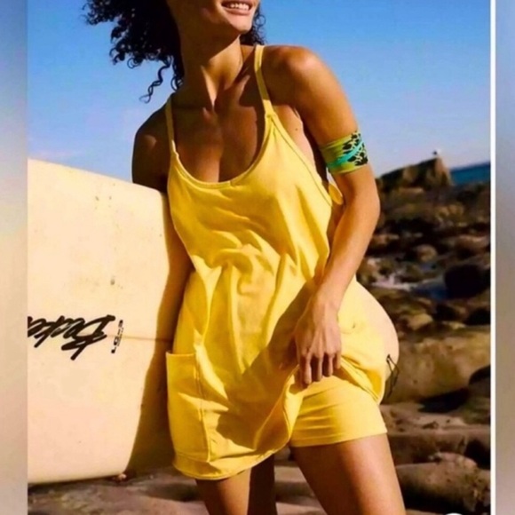 Free People Hot Shot Mini Dress With Pockets in Fresh Mango Size XS NWT - Picture 3 of 10